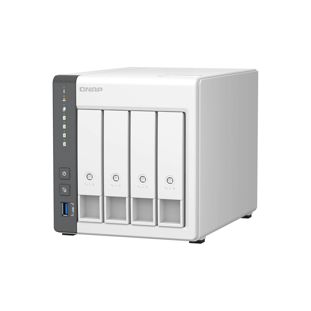 QNAP NAS Box 4 Bay 0TB 4 GB Ram TS-433 view 2